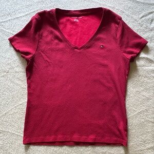 Tommy Hilfiger Red Short Sleeve Tee